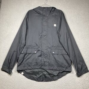 Bench Jacket Men's Medium Black Hooded Lightweight Full Zip Windbreaker‎ NEW